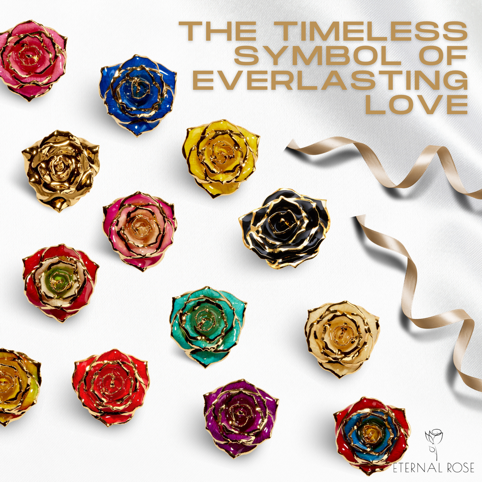 Amazon.com: Eternal Necklace by Eternal Rose 24k Gold Dipped